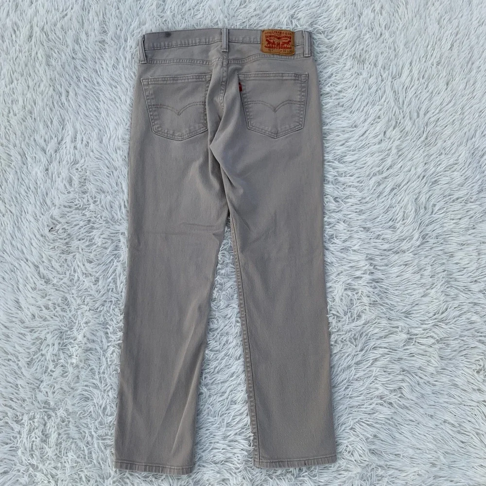 Levis Jeans Mens 31x28 Beige 511‎ Skinny American Denim Skater Punk Tag 32x30